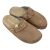TRACZYK FLIP-FLOP PAPUCS Ortopéd KLUMPA TERMÉSZETES BŐR BÉZS FUSBET r.40 174048254