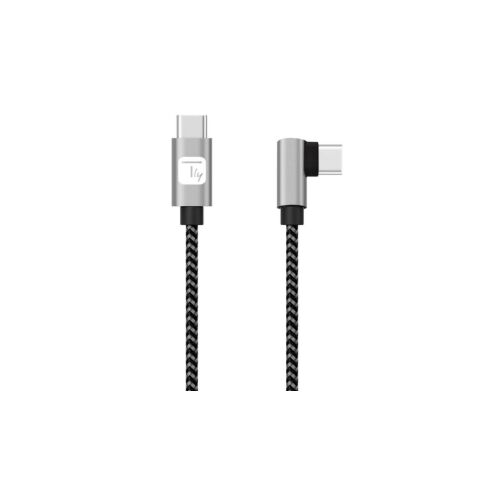 TECHLY USB 2.0 Type-C USB-C sarokkábel 2m 3A Gyors töltéshez 174068684 - USB kábel