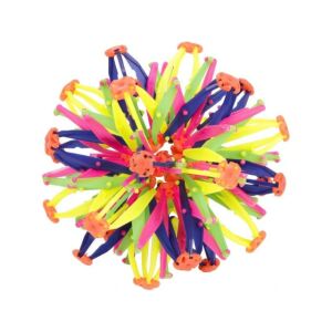 Varázsgömb Lopta za spretnost - 14 cm, šarena igračka u obliku kugle koja se širi i skuplja - Plastična igračka za građenje