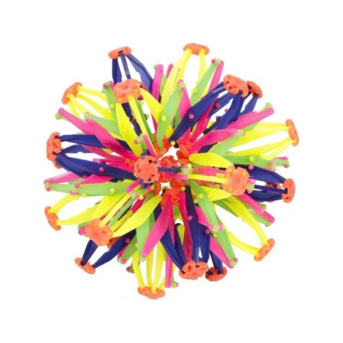 Varázsgömb Minge de îndemânare - 14 cm, jucărie sferică colorată extensibilă și contractabilă