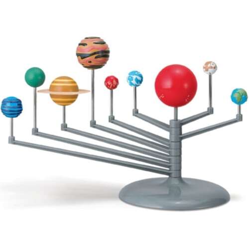 4M Kids Labs Solar System Planetarium model kit assembled, build your own glow in the dark solar system model
