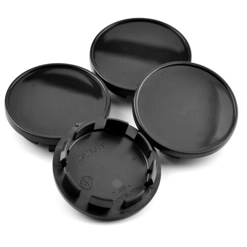 4 db-os középkupak szett könnyűfém keréktárcsákhoz, 56 mm átmérő, fekete szín 177973549 - Dísztárcsa