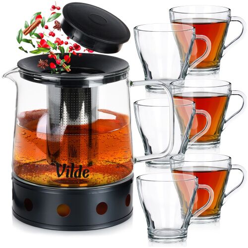 Kávé- és teapoharak kannával és filterrel 250 ml / 1,5 l, 7 db. 174154366 - Kávés és teás készlet