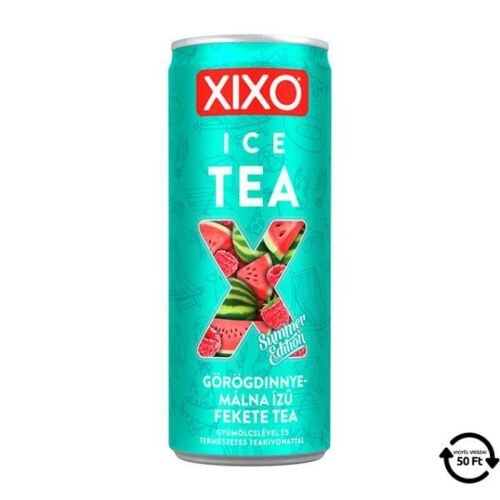 XIXO ICE TEA GÖRÖGDINNYE-MÁLNA DRS 250ML 174160018 - Jegestea