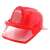 Red firefighter helmet with visor, universal size, for kids and adults, costume accessory