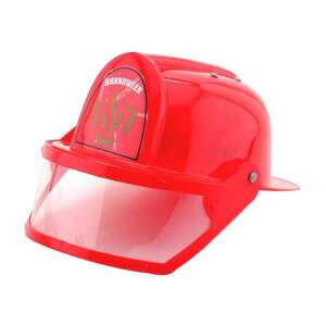 Red firefighter helmet with visor, universal size, for kids costume - Costume for Kid