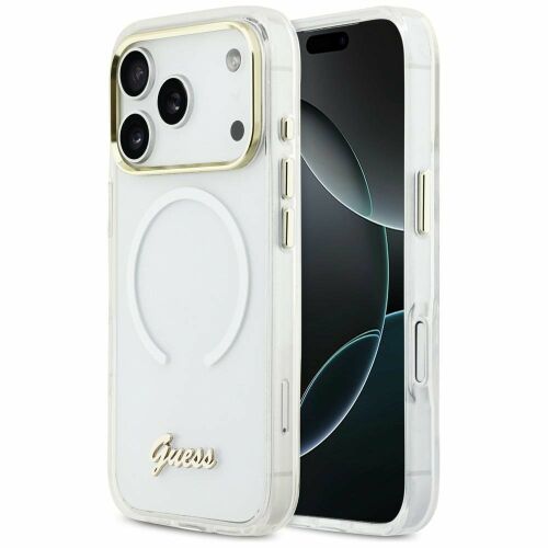 Guess IML Gradient Script fém MagSafe tok iPhone 17 Próhoz - fehér 174191306 - Telefontok