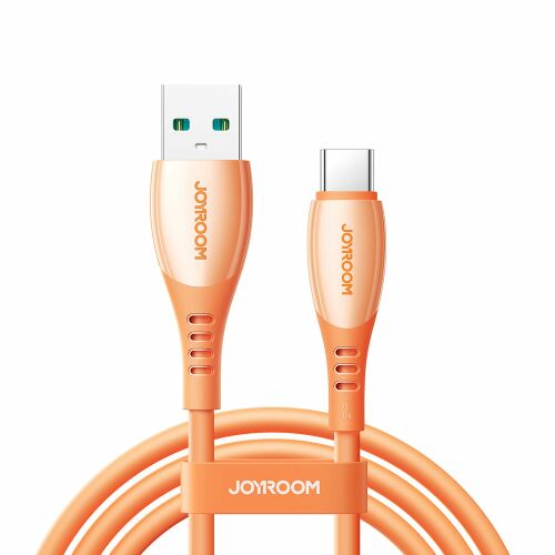 Joyroom S-A59 Vibrant Series 3A USB-A - USB-C kábel 1.2m - Narancssárga 174191717 