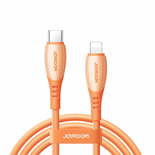 Joyroom S-A59 Vibrant Series 30W USB-C - Lightning kábel 1.2m - narancssárga 174191770 - Lightning kábel