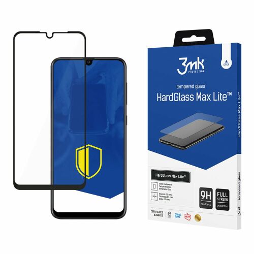 Samsung Galaxy A30/A50/A30s/A50s/A40s - 3mk keményüveg Max Lite fekete 174195097 - Kijelzővédő fólia