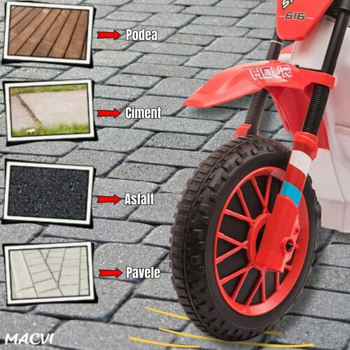 PIROG SEGÉDKERÉKES PIROS 174221667 - Gyerek motor