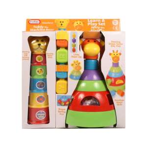 Tanulj és játssz toronyépítő játékkészlet