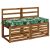 vidaXL Padpárna SOEST 100% poliészter Levélminta 110 x 50 x 8 cm 178244369