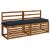 vidaXL Padpárna SOEST 100% poliészter Sötét kék 150 x 40 x 8 cm 177531603