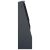 vidaXL Támfal 2 db 40 x 12 x 50 cm Acél Antracitszürke 179738871