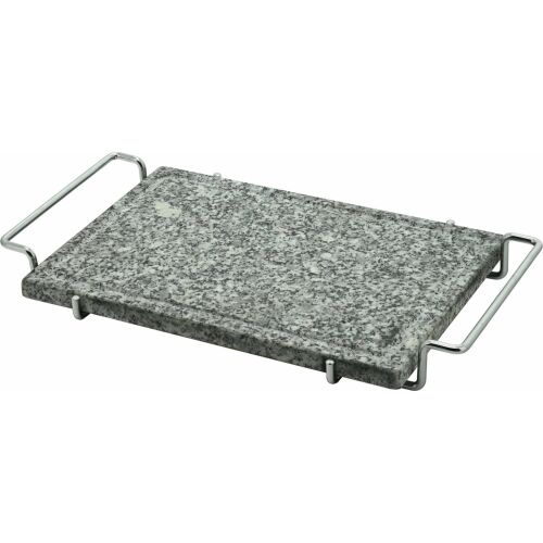 Grillgránit sütőlap horonnyal és tartóval 30 x 20 x 1,65 cm 174277017 - Grillezés és kültéri főzés