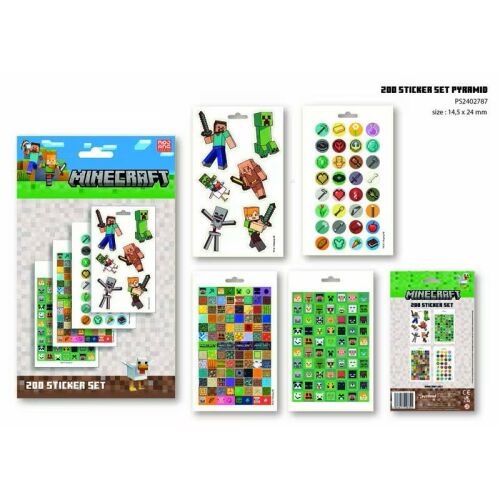 Minecraft Fight matricás album 200 db-os 174281594 - Matrica, mágnes