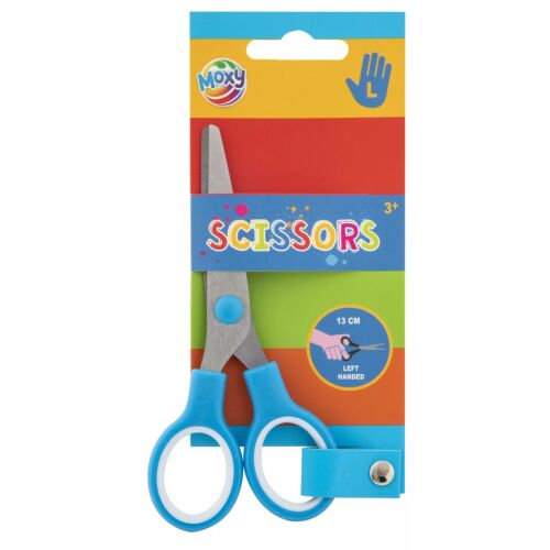 Kék Moxy balkezes olló 13 cm 174294389 - Irodai kiegészítő