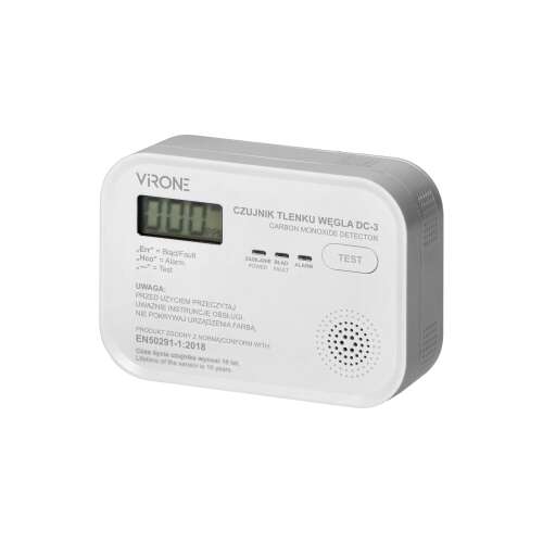 Virone DC-3 carbon monoxide detector with LCD display