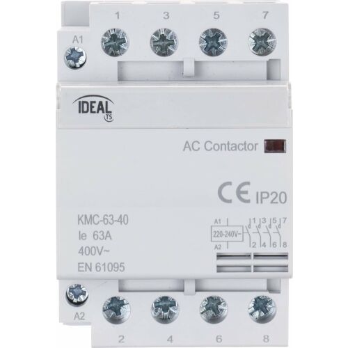 MODULÁRIS KONTAKTOR KMC-63-40 63 A 400 V AC IDEÁLIS 174359163 - Villanyszerelési segédanyag