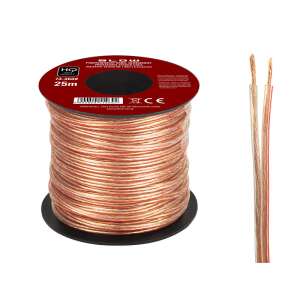 73-360 # Hangszóró vezeték 2x0,22mm átlátszó 25m 45455196 - Hangszóró kábel