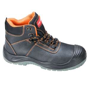 LahtiPro LPTOMD39 fekete bőr munkavédelmi bakancs kompozit orrvédővel, 39-es méret - Munkavédelmi bakancs