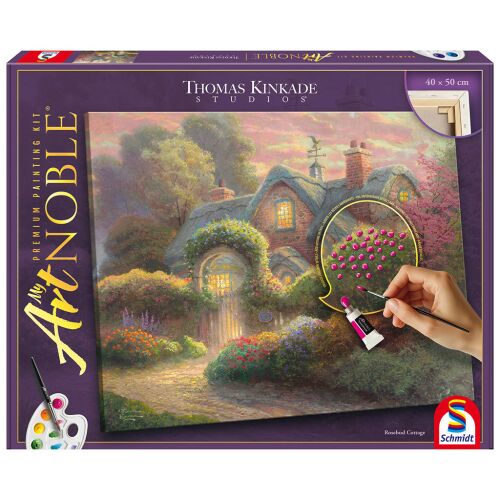 Rosebud Cottage (46165) festhető vászonkép Thomas Kinkade - Schmidt Spiele 174377398 