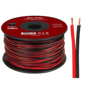 HQ 100m 2x 0,35mm Fekete és Piros Hangszóró Kábel - Hangszóró kábel