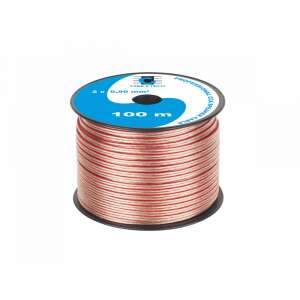 Cabletech CCA Hangszórókábel - 2x0,50 mm² - 100m