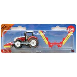SIKU Steyr traktor aratóval 1:87 - 1672 93294224 Siku Munkagép gyerekeknek
