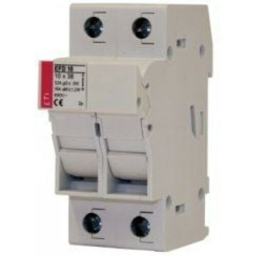 Biztosíték alap 2P 25A 1000V DC 10x38mm EFH 10 DC 002540203 174518942 - Kertépítés