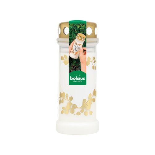 Bolsius fedő 220g 70h. Szív - üzenet