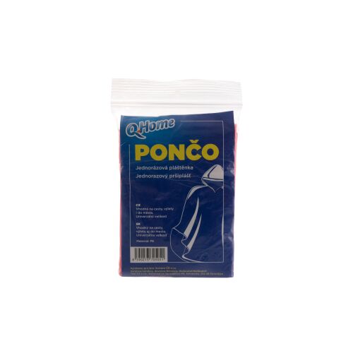 Q Home eldobható poncsó 38-40g 174523525 - Esőruha