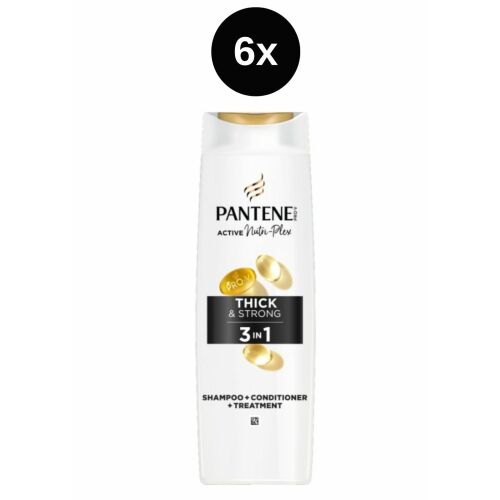 Pantene 3 az 1-ben vastag és erős sampon 6x325ml