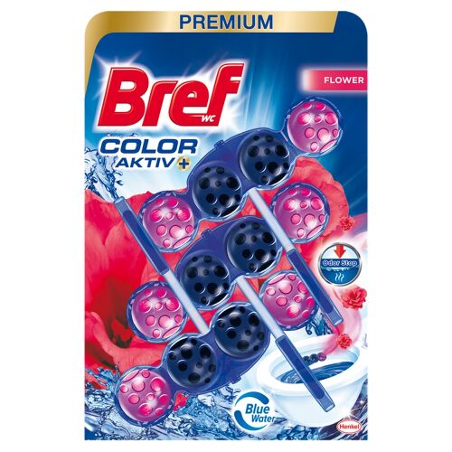 Bref Color Aktive WC-golyók Fresh Flower 3 x 50 g 174525087 - WC illatosító
