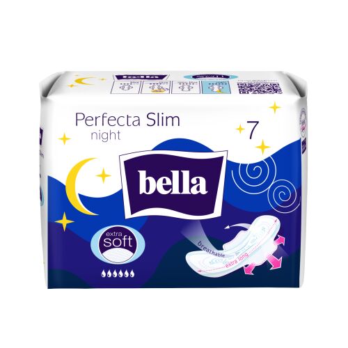 Bella Perfecta Slim Night Extra Soft 7 db ultravékony higiéniai betét 174525071 - Intimbetét