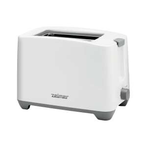 Toastar Zelmer 750W, alb, 2 felii, cu tavă pentru firimituri, setări reglabile de rumenire - Zelmer
