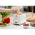 Zelmer 750W toaster, white, 2 slice, with crumb tray, adjustable browning settings
