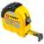TOPLEX 10m tape measure, 25mm wide, yellow, with belt clip