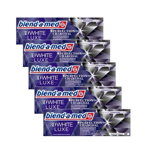 Blend-a-med paszta 3D White Lux szénszürke 5x75ml