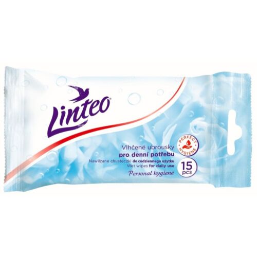 Linteo frissítő antibakteriális nedves törlőkendők napi használatra 15 db.