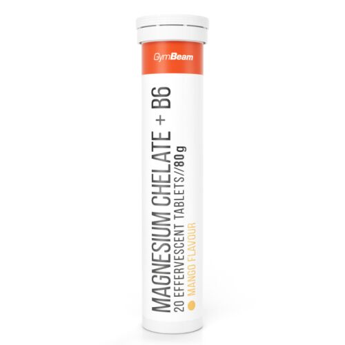Magnézium-kelát + B6 pezsgőtabletta - GymBeam 20 tabletta (80g)
