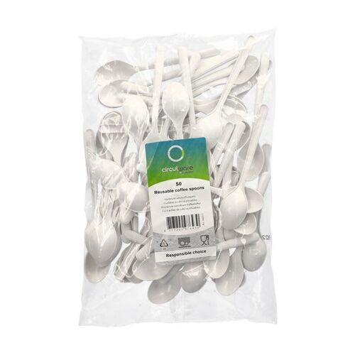 Kávéskanál BIO 13cm polipropilén fehér 50 db