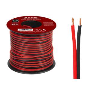 HQ 73-340 25m Hangszóró vezeték 2x0,22mm fekete-piros - Hangszóró kábel