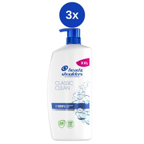 Head & Shoulders 3x800ml Classic Clean adagoló