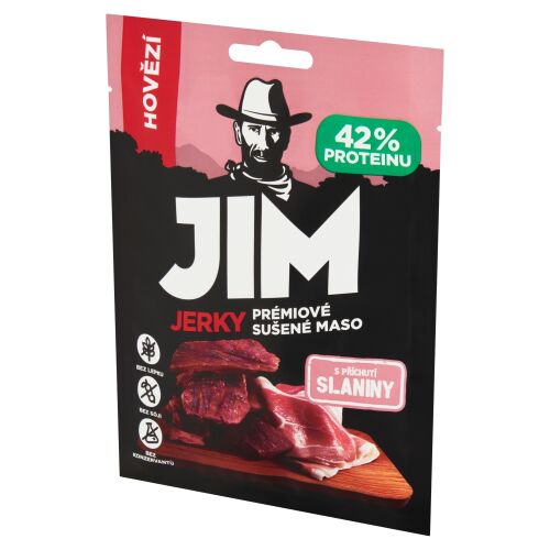 JIM JERKY 23g marhahús-bacon