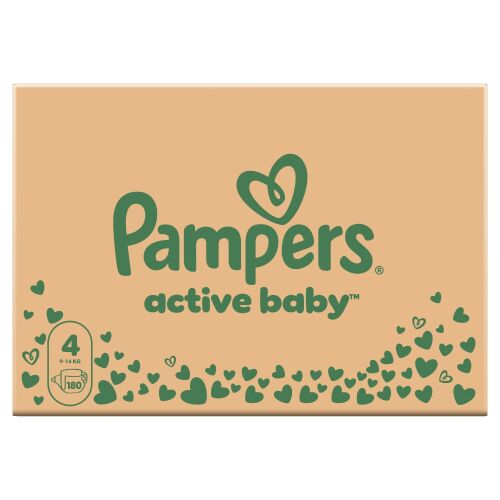 Pampers Active Baby 4 9-14 kg 180 db