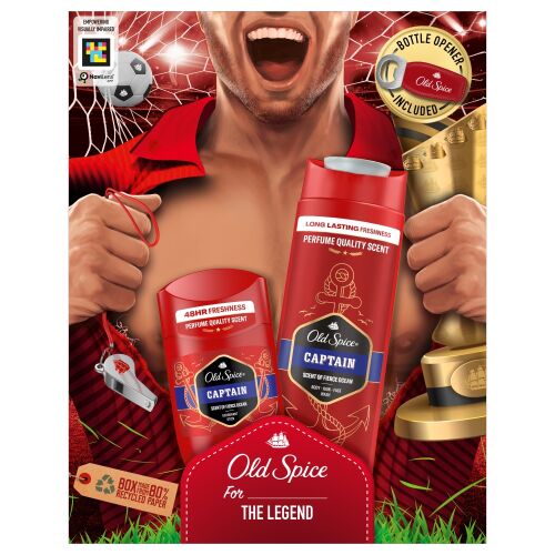 Old Spice Captain (tusfürdő 250+ stift) üvegnyitó 174539072 - Testápolási csomag