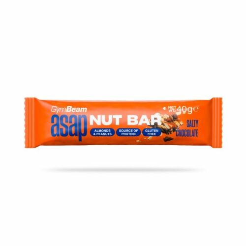 ASAP Mogyorószelet Sós Csokoládé 40g - GymBeam 174539492 - Energiaszelet