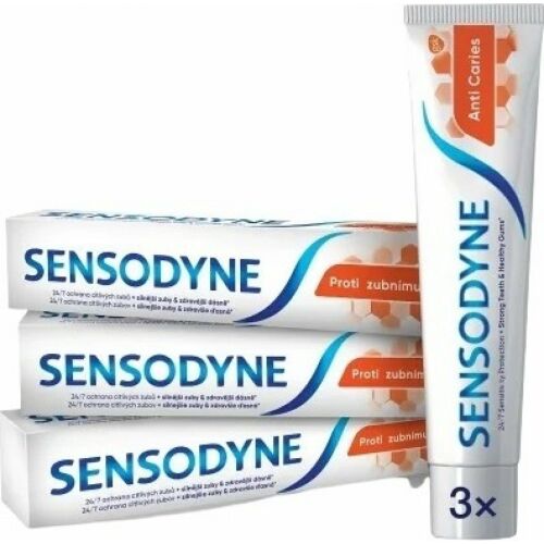 Sensodyne fogkrém 3x75ml fogszuvasodás elleni